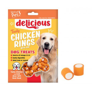 Dog Treat Chicken & Cod Ring Treats 100g x 12