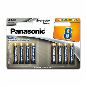 Panasonic AA Everyday Alkaline 8 Pack x 12