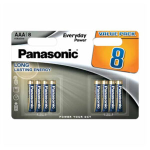 Panasonic AAA Everyday Alkaline 8 Pack x 12