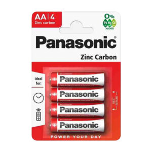Panasonic Zinc Carbon AA Batteries x 12