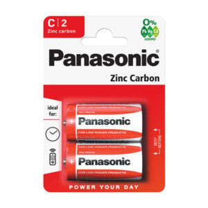 Panasonic Zinc Carbon C Batteries x 12