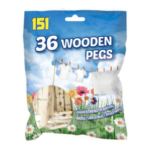 Pegs Wooden 36 pack