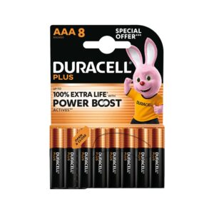 Duracell Power Boost AAA 8 Pack Batteries x 10