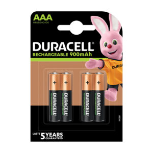 Duracell Rechargeable AAA 900mAh 4 pack