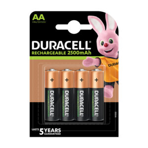 Duracell Rechargeable AA 2500mAh 4 Pack