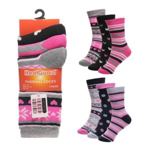 Ladies Thermal Socks, 3 Pack UK 4-8