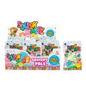 Squish Meez Squishy Pals in display of 36