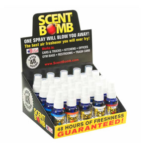 Scent Bomb Air Freshener Spray Mix 1 in display of 20
