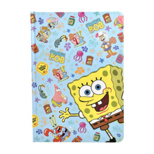Spongebob Squarepants A5 Notepad in display of 6
