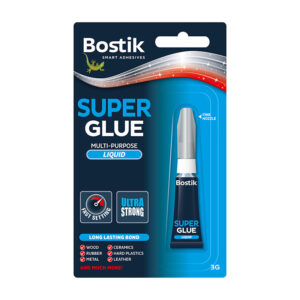 Bostik Superglue Liquid 3g in display of 12