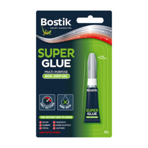 Bostik Superglue Non Drip Gel 3g in display of 12