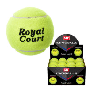 Tornado Tennis Balls in display of 24