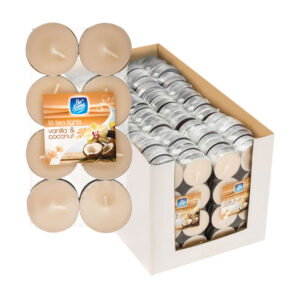 Candle Tea Lights Vanilla & Coconut 16 pack x 24