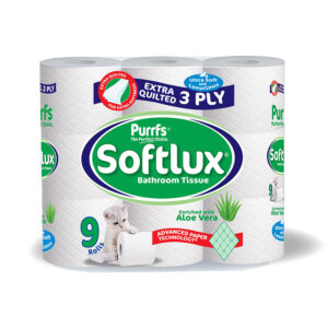 Toilet Tissue with Aloe Vera 9 Rolls 3 ply x 5