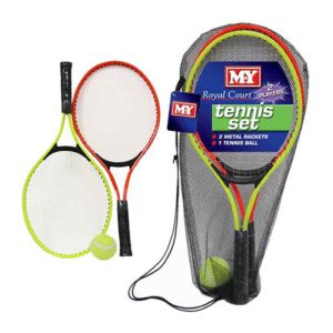 Tennis Set Metal Rackets with Ball 2 Player