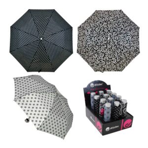 Umbrella Printed Telescopic in display of 12