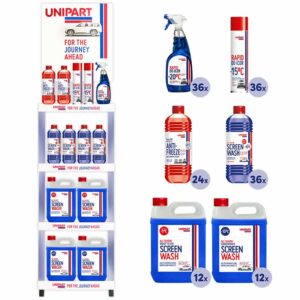 Unipart Winter Essentials Floor Display Available with 156 Pieces