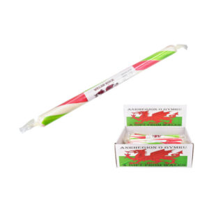 Welsh Flag Flavoured Rock Stick in display of 120