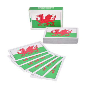 Wales Playing Cards in display of 12