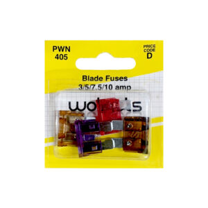 Wotnot Blade Fuses 3, 5, 7.5, 10 amp x 5