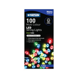 Status LED Christmas Lights Mains 100 Multi Colour
