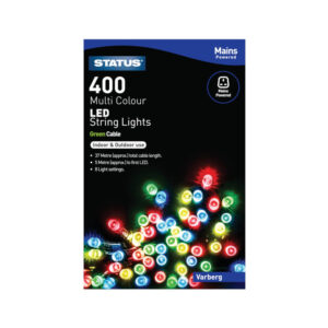 Status LED Christmas Lights Mains 400 Multi Colour