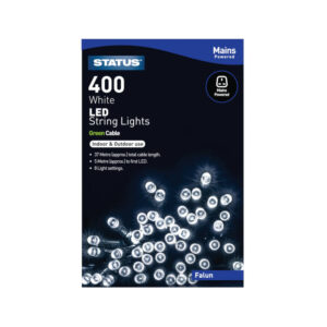 Status LED Christmas Lights Mains 400 White