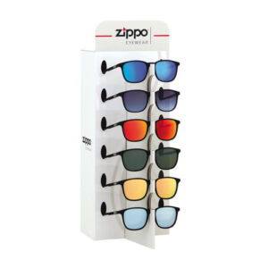 Zippo Sunglasses Black Rim + Pouches in display of 9