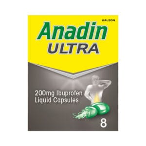 Anadin Ultra Liquid Capsules 8s x 12