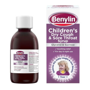 Benylin Child Dry Cough & Sore Throat 125ml x 6