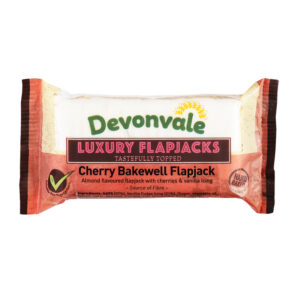 Devonvale Flapjack Cherry Bakewell 95g - 0% vat in display of 24
