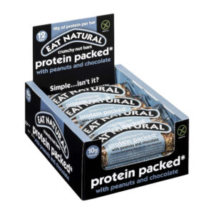 12 x Eat Natural Protein Packed with Peanuts and Chocolate Bars 40g