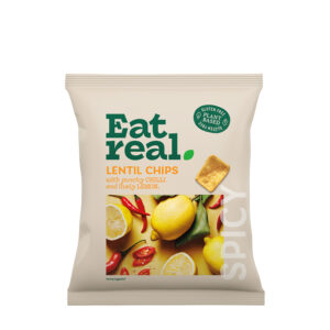 Eat Real Grab Bag Lentil Chips Chilli Lemon 40g - 0% vat x 18