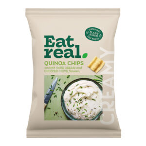 Eat Real Share Quinoa Chips Sour Cream Chive 90g - 0% vat x 10