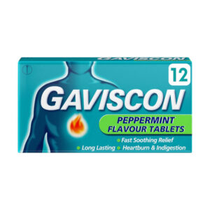 Gaviscon Peppermint Tablets 12s x 12