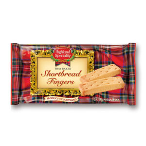Highland Speciality Shortbread Fingers 100g - 0% vat in display of 24