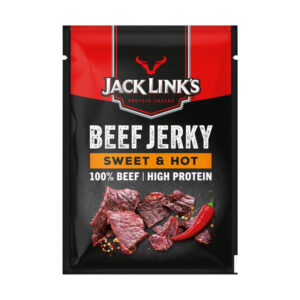 Jack Links Sweet & Hot Beef Jerky 25g - 0% vat Clip Strip x 12