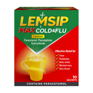 Lemsip Max Cold & Flu Lemon Sachets 10's x 6