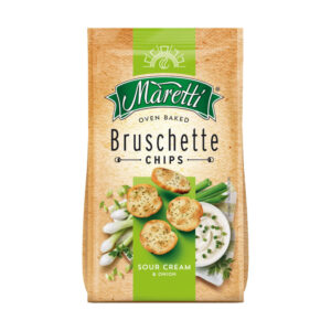 Maretti Bruschette Sour Cream Onion PM 99p 70g - 0% vat in display of 7