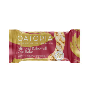 Oatopia Almond Bakewell Oat Bake 60g - 0% vat in display of 15