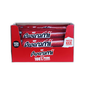 Peperami Hot PM £1.25 - 0% vat in display of 20