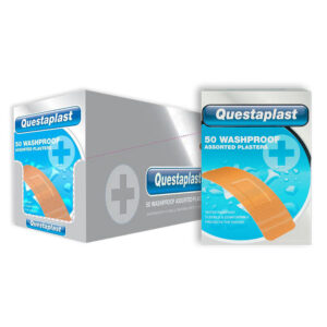 Plasters Washproof 50's in display of 12