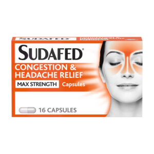 Sudafed Congestion & Headache Capsules 16's x 6