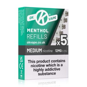 OK Cigalike Menthol Medium Refills 5 pack - 5ml