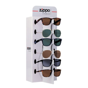 Zippo Sunglasses Polarised + Pouches in display of 9