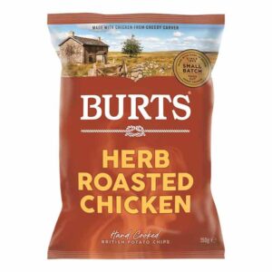 Burts Herb Roasted Chicken Chips 150g x 10