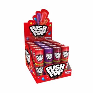 Bazooka Candy Push Pop 15g in display of 20
