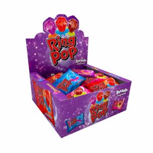 Bazooka Candy Ring Pop 10g in display of 24