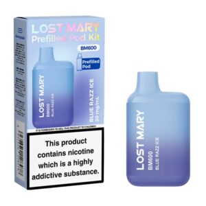 Lost Mary BM600 Pod Kit Blue Razz Ice