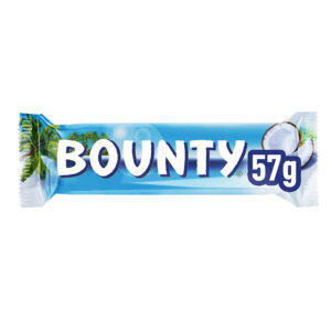 Bounty Chocolate Bar 57g in display of 24